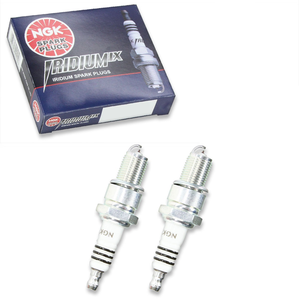 2 pcs NGK Iridium IX Spark Plugs for 1969-1972 Honda 600 0.6L L2 - Engine pa