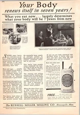 1930 PRINT AD: OCCIDENT FLOUR GIVES YOU A FINER LOAF OF BREAD - B