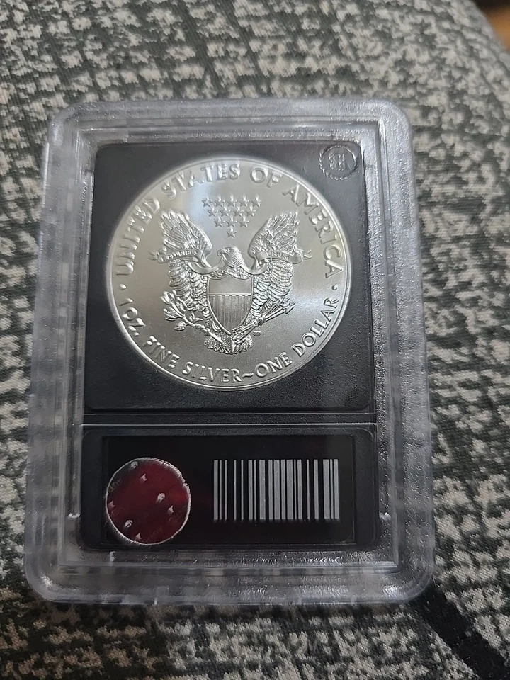 BU American Silver Eagle Bradford Exchange 2017 Foto 2 de 2