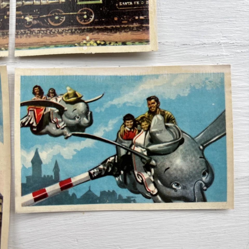 Lote de seis tarjetas de chocolate Torras españolas 1959 raras de Disneyland Walt Disney Foto 3 de 4