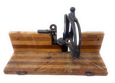 Vintage Stanley No 115 Wood Frame Mitre Box Steel Construction
