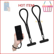 LIQWEI 2Pcs Anti Theft Phone Wrist Strap, Adjustable Cell Phone Lanyard Strap wi