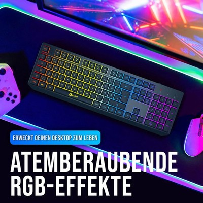 Logitech G G515 Lightspeed TKL kabellose Flache Gaming-Tastatur, LIGHTSYNC RGB,