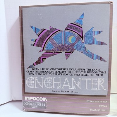 RARE Vintage Enchanter Infocom Commodore 64 Software New Sealed Inside