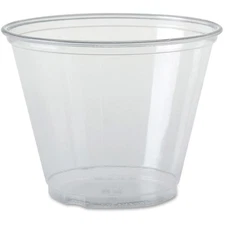 9 oz Ultra Clear Squat PET Cold Cup, TP9R (1,000 Count), Modern