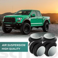 4PCS Air Suspension Spring Bags Heavy Duty 2600 LBS For 3/8" 1/2" NPT Port