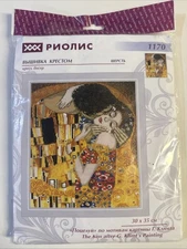 Riolis Cross-Stitch Kit 1170 The Kiss  G. Klimt's Painting B18 Bnip