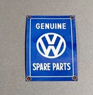 VINTAGE 12” VW VOLKSWAGEN DEALERSHIP PORCELAIN SIGN CAR GAS TRUCK MOTORCYCLE