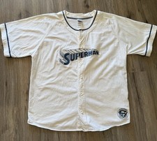 Vintage Warner Bros Studio Store Superman Baseball Jersey XXXL Justice League 01