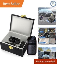 Luxury Faraday Box with Signal-Blocking Pouch: Secure Your Car Keys in Style