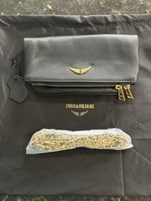 Zadig & Voltaire Rock Clutch/Shoulder Bag Bla...
