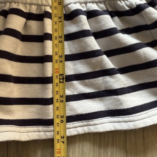 Polo Ralph Lauren Dress Girls Medium 8 10 Bear Long Sleeve Striped Navy White - Picture 4 of 6