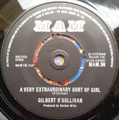 Gilbert O'Sullivan - Get Down (7'', Single, Lab)