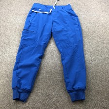 FIGS Scrub Pants Mens Small Blue Technical Collection Jogger Cargo Pockets