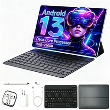 Android 13 Tablet 10 inch 16GB RAM 256GB ROM Deca-Core 8800mAh for Home Office