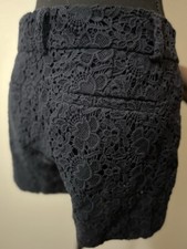 Loft Floral Casual Shorts Navy Blue size 6