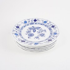 Marienbad Ingres Weiss Kuchenteller rund 19,5 cm Zwiebelmuster 6 Stk.