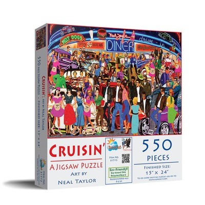 SunsOut Cruisin 550 pc Jigsaw Puzzle