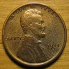 1914 S LINCOLN WHEAT CENT PENNY FROM COIN COLLECTION ROLLS LOTS SETS AND ALBUMS