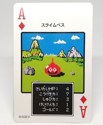 Dia 1 Ace Red Slime Slime Beth Dragon Quest Punkt Monster Spielkarte Trump
