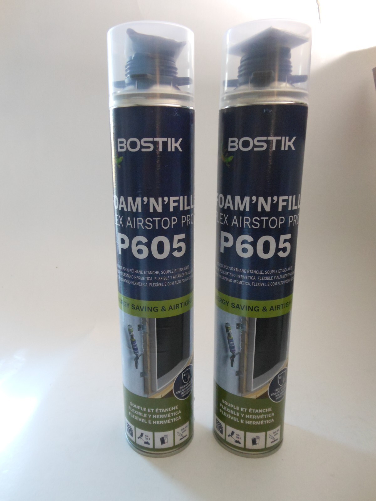 Mousse polyuréthane expansive Bostik P605 flexible isolation 2x750ml