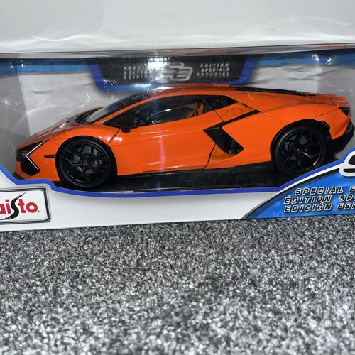 Neu Maisto 1:18 Lamborghini Revuelto orange Diecast Modellauto versiegelt ideales Geschenk - Bild 2 von 6