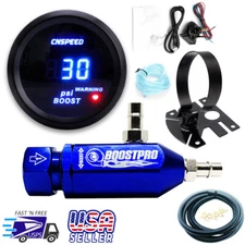 Manual Boost Controller KIT BLUE Turbo MBC 0-30PSI with Boost Gauge & Mount