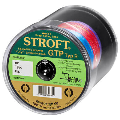 Line Stroft GTP Typ R Woven 500m Multicolour Fishing Line String Canvas