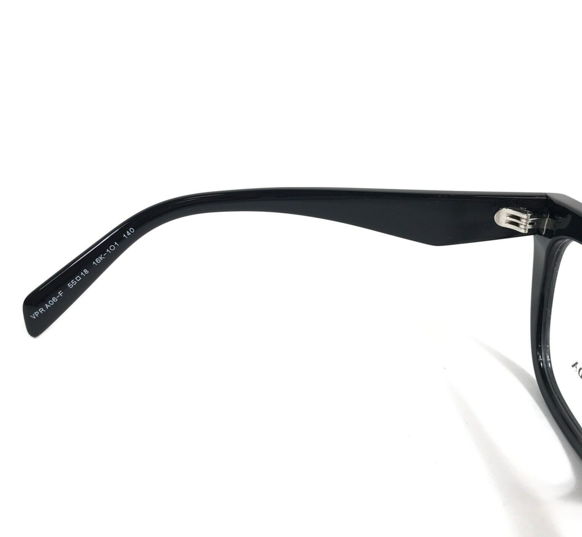 Prada Eyeglasses Frames VPRA06-F 16K-1O1 Black Cat Eye Asian Prada Eyeglasses Frames VPRA06-F 16K-1O1 Black Cat Eye Asian