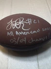 LenDale White USC Trojans Signed NFL Football Inscribed COA JSA & Players Ink