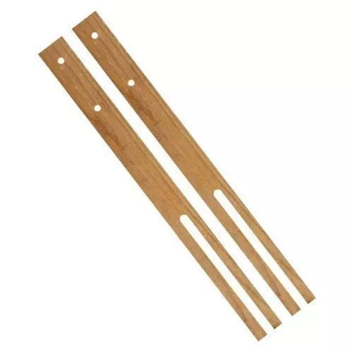 76 cm Par de puntales de cabecera de madera dura ranurados y preperforados + tornillo - Imagen 3 de 5