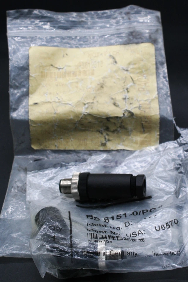 Two (2) Turck BS 8151-0/PG9 Actuator and Sensor Connector M12 Germany NEW - Image 4 of 4