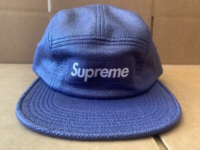 Supreme Rafia Basketweave Camp Cap Blue OS S/S 15 | eBay
