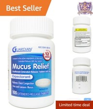 Chest Congestion Expectant with 600mg Guaifenesin - 12 Hour Relief, 100 Count