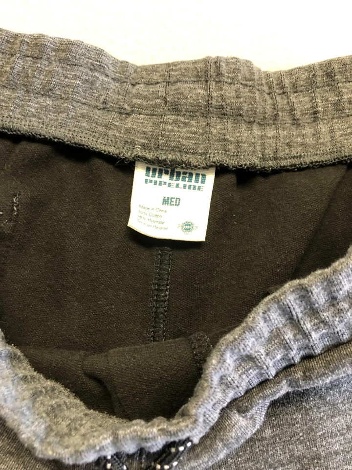 Pantalones Cortos de Sudadera Urban Pippline Para Hombre Gris Mediano Brezo Informal Salón Foto 4 de 4