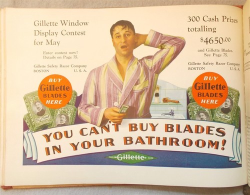Antique 1929 DISPLAY TOPICS Drug Store MERCHANDISING GUIDE Gillette pharmacy - Imagen 6 de 9