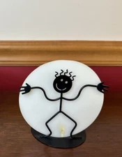 Flame And Glow Stick Man Tea Light Holder