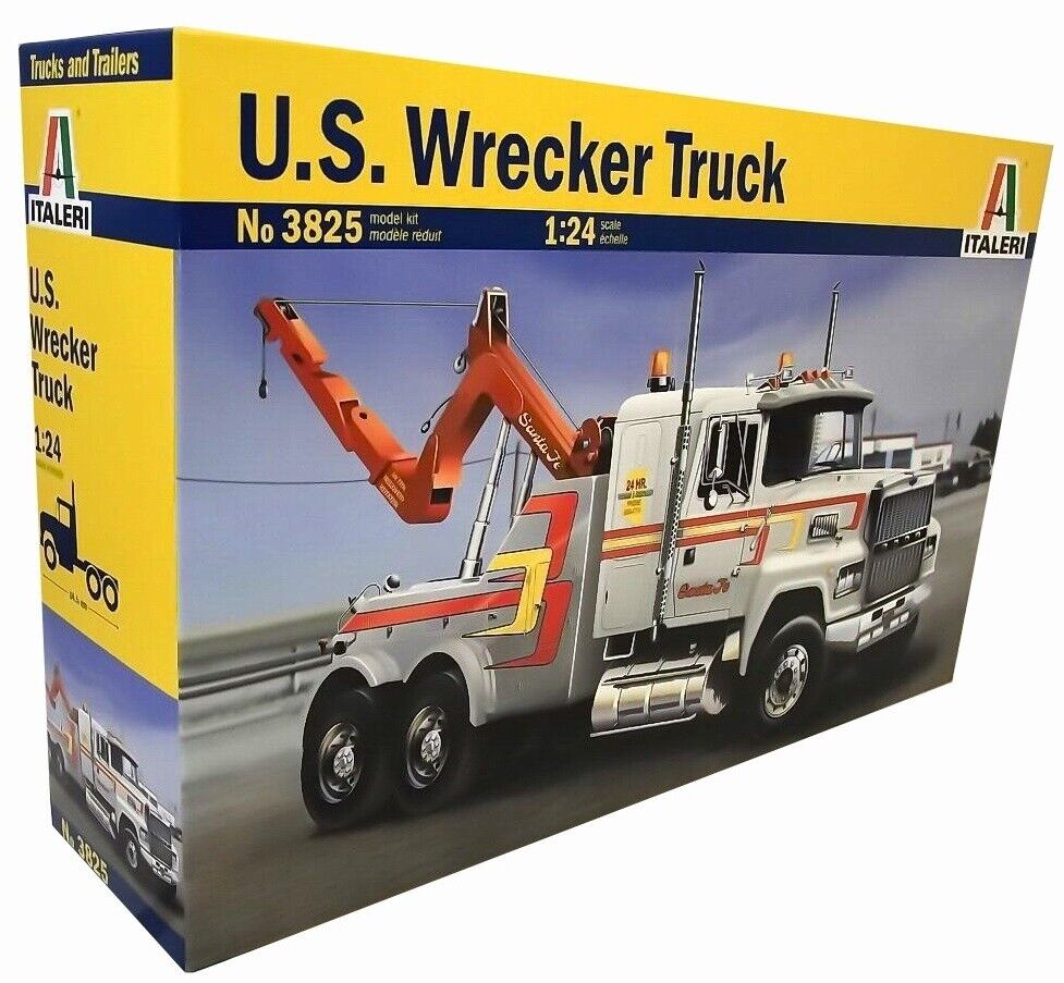 Italeri 1/24 US Wrecker Truck Model Kit - Multicolor (3825 Italeri 1/24 US Wrecker Truck Model Kit - Multicolor (3825