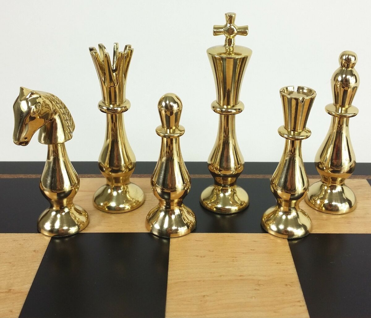 6 1/4 Brass Chess Pieces