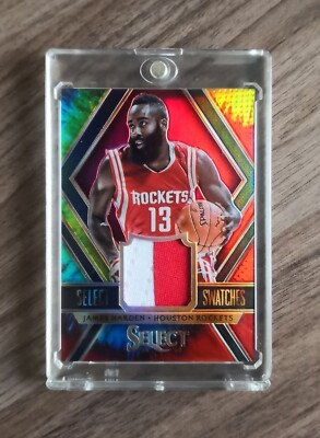 2014-15 James Harden Select Tie Dye GAME-WORN PATCH /25 NBA PANINI ROCKETS 
