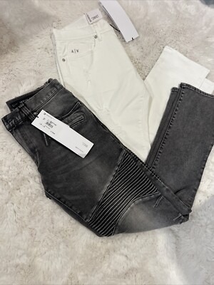 Armani Exchange A|X 5 Pockets Men's Skinny Biker Stretch Cotton