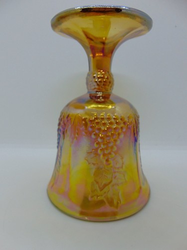 Indiana Carnival Glass Iridescent Harvest Grape Water Goblets Vintage 1970’s - Picture 4 of 12