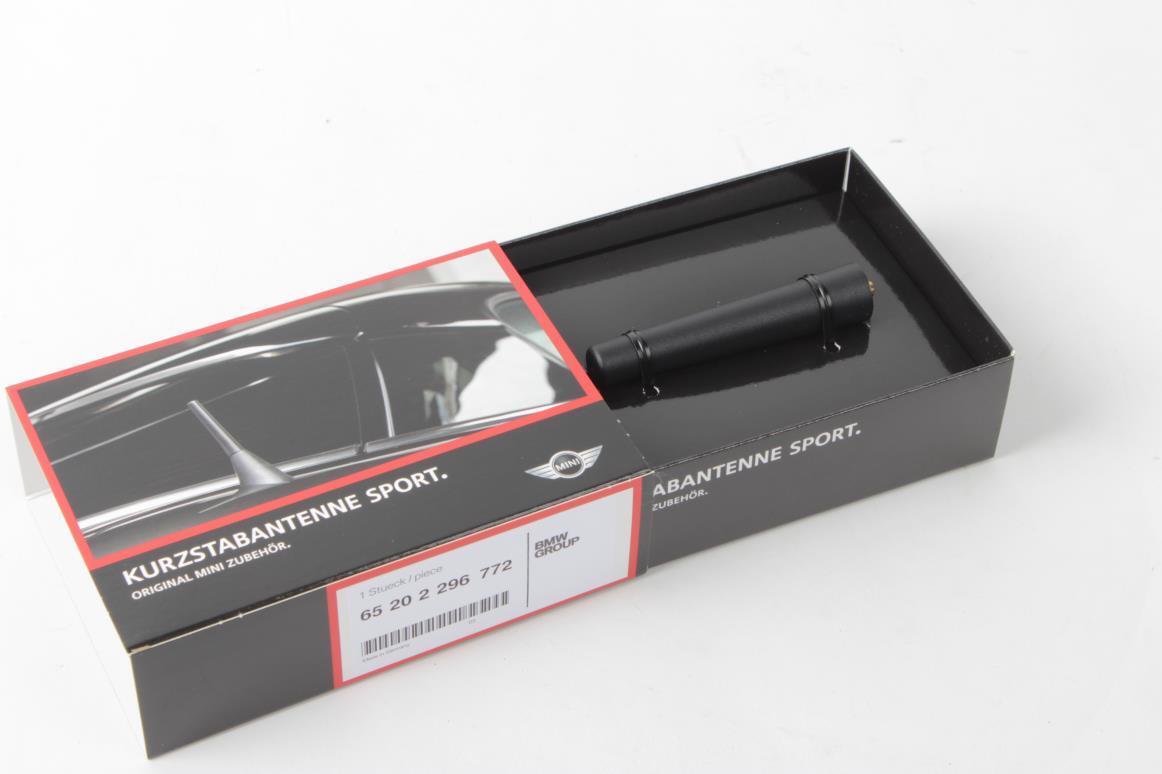 Genuine Mini Cooper Sport Aerial Rod Antenna 83 mm 3.27 inches Black 65202296772