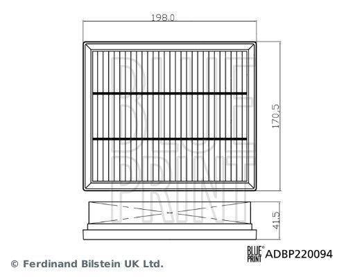Blue Print Luftfilter ADBP220094-image