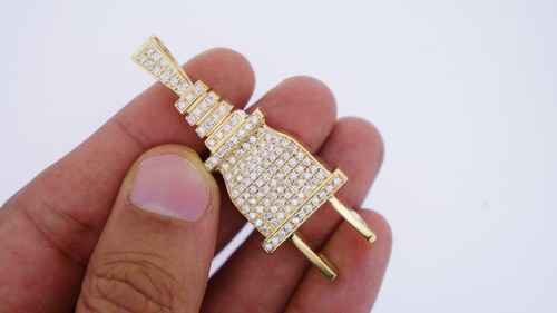 Mens 1.95 Carat 10k Gold 20 Grams Plug 
