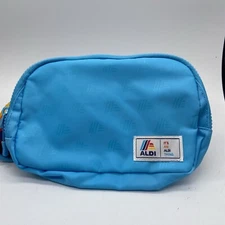 Aldi Gear Belt Bag Fanny Pack & Keychain Quarter Holder Blue Rainbow 2024 NEW