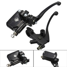 Motorcycle 7/8" Handlebar Hydraulic Brake Master Cylinder with Wire Clutch Lever