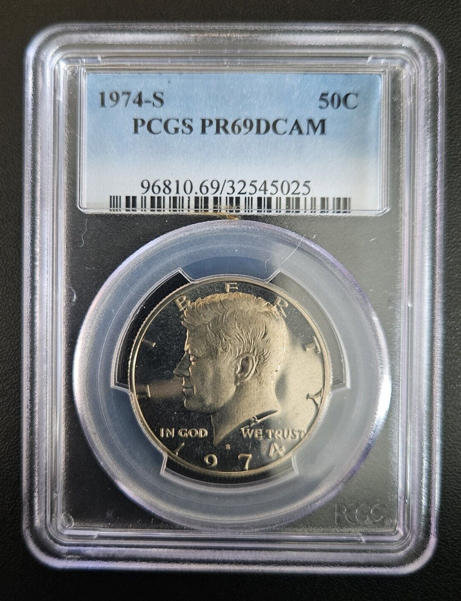 1974-S 50C Kennedy Half Dollar Proof PCGS PR69DCAM Deep Cameo