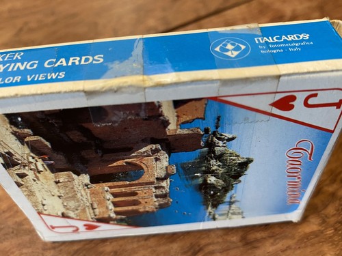 Vintage Taormina Italy Souvenir,Poker Playing Cards 52 color view Cards #B - Picture 8 of 8