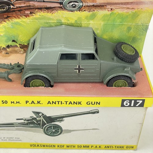 Vintage Boxed Dinky Toys No. 617 Volkswagen KDF And 50mm PAK Anti Tank Gun - Picture 2 of 18